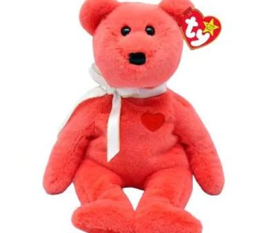 TY BEANIE BABIES - VALENTINO II - BEAR WITH RED HEART Discount