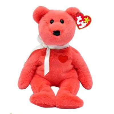 TY BEANIE BABIES - VALENTINO II - BEAR WITH RED HEART Discount