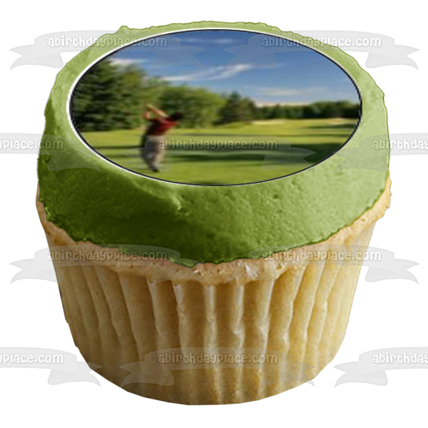 Golf Sport Golf Club Ball Bag Edible Cupcake Topper Images ABPID01739 Cheap