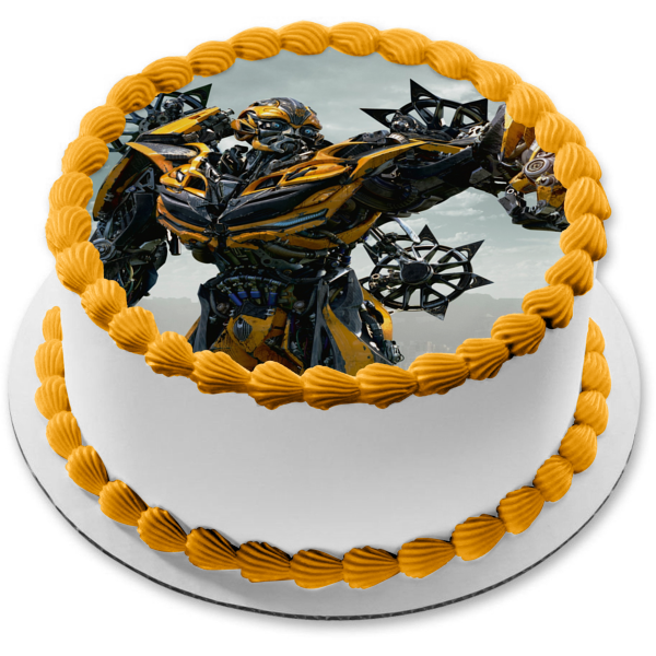 Transformers Bumblebee Edible Cake Topper Image ABPID12620 Online now