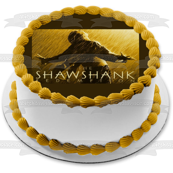 The Shawshank Redemption Andy Dufresne Raining Prison Escape Edible Cake Topper Image ABPID27139 Online