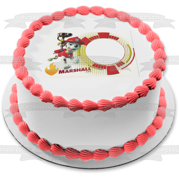 Paw Patrol Marshall Edible Cake Topper Image Frame ABPID05771 Sale