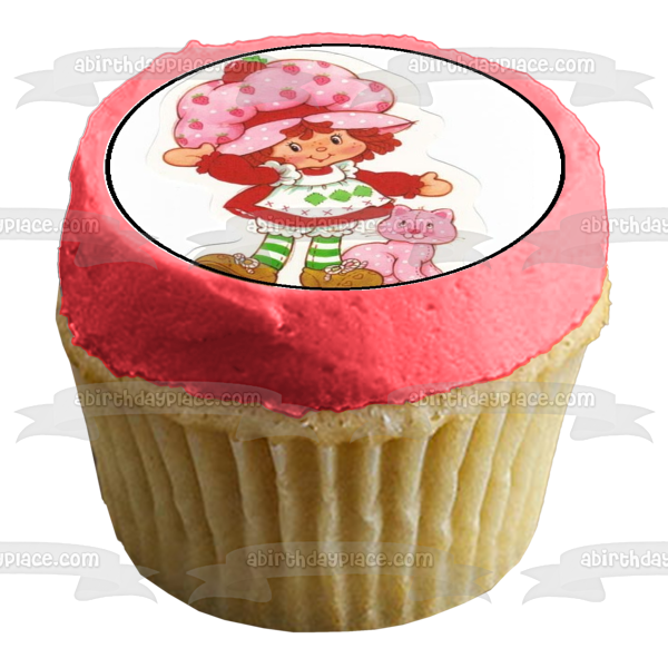 Strawberry Shortcake Edible Cupcake Topper Images ABPID04842 Cheap