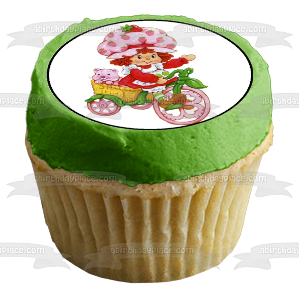 Strawberry Shortcake Edible Cupcake Topper Images ABPID04842 Cheap