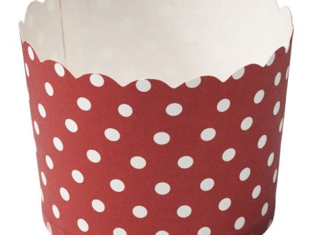 Red with White Dots Baking Cups Hot on Sale