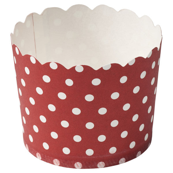 Red with White Dots Baking Cups Hot on Sale