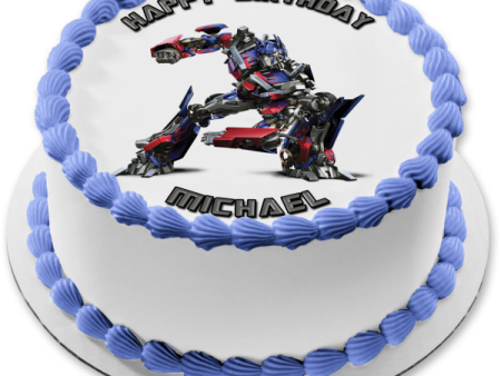 Transformers Optimus Prime Edible Cake Topper Image ABPID12606 on Sale