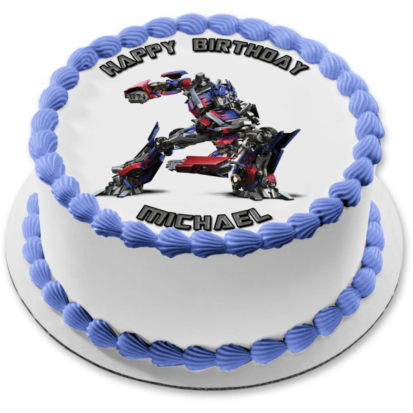 Transformers Optimus Prime Edible Cake Topper Image ABPID12606 on Sale