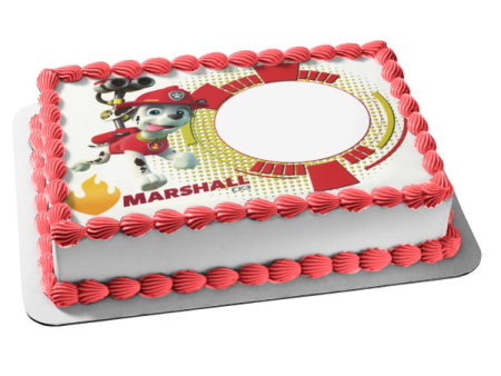 Paw Patrol Marshall Edible Cake Topper Image Frame ABPID05771 Sale