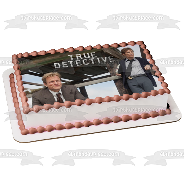 True Detective Martin Hart Rustin Cohle Edible Cake Topper Image ABPID27180 Online Hot Sale