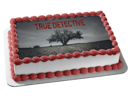 True Detective Field Tree Grey Sky Edible Cake Topper Image ABPID27176 Online now