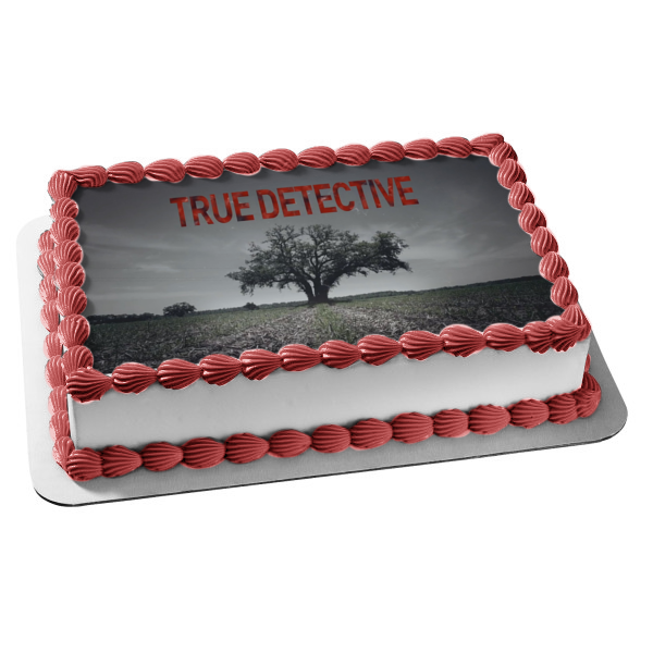 True Detective Field Tree Grey Sky Edible Cake Topper Image ABPID27176 Online now