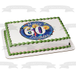 Happy 60th Birthday Candles Stars Confetti Edible Cake Topper Image ABPID13025 Sale