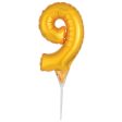 Inflatable Gold Numeral 9 DecoPics® Hot on Sale