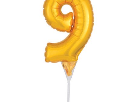 Inflatable Gold Numeral 9 DecoPics® Hot on Sale