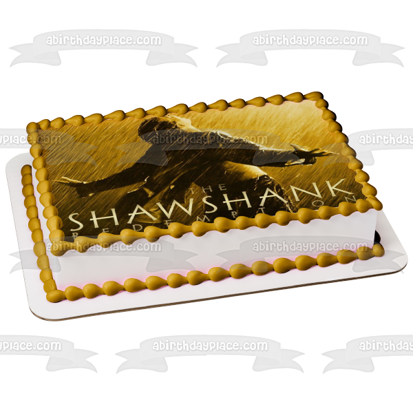 The Shawshank Redemption Andy Dufresne Raining Prison Escape Edible Cake Topper Image ABPID27139 Online