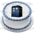 Doctor Who Tardis Time Traveling Machine Edible Cake Topper Image ABPID07852 Online