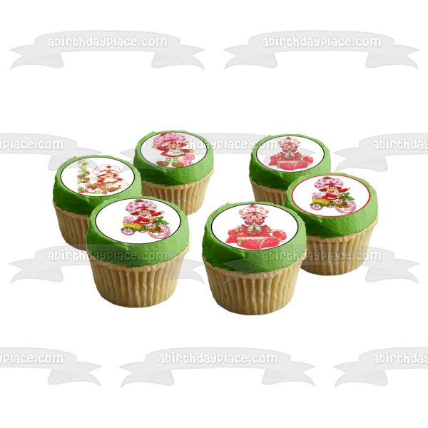 Strawberry Shortcake Edible Cupcake Topper Images ABPID04842 Cheap