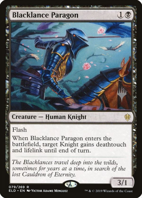 Blacklance Paragon (Promo Pack) [Throne of Eldraine Promos] Discount