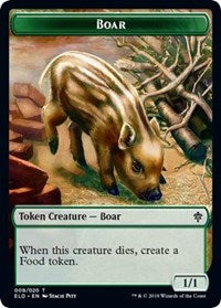 Boar    Food (16) Double-sided Token [Throne of Eldraine Tokens] Hot on Sale