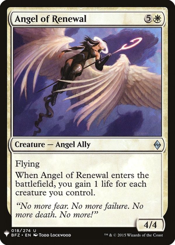 Angel of Renewal [Mystery Booster] Supply