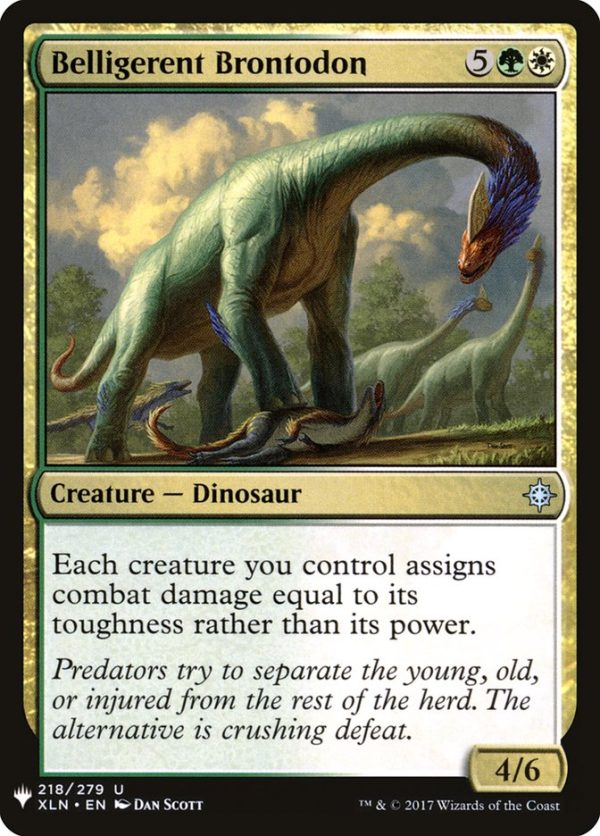 Belligerent Brontodon [Mystery Booster] Online Sale