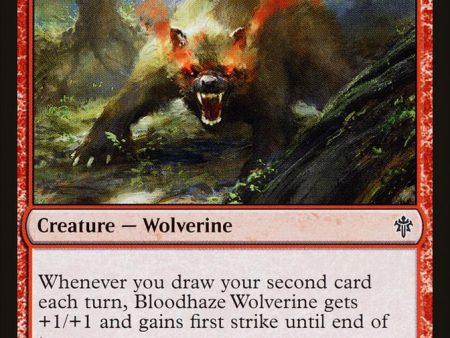 Bloodhaze Wolverine [Throne of Eldraine] For Discount