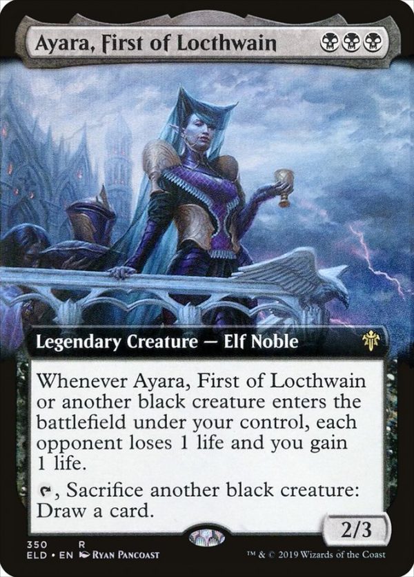 Ayara, First of Locthwain (Extended Art) [Throne of Eldraine] Online Sale