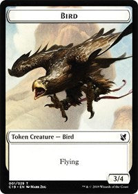 Bird (001)    Sculpture Double-sided Token [Commander 2019 Tokens] on Sale