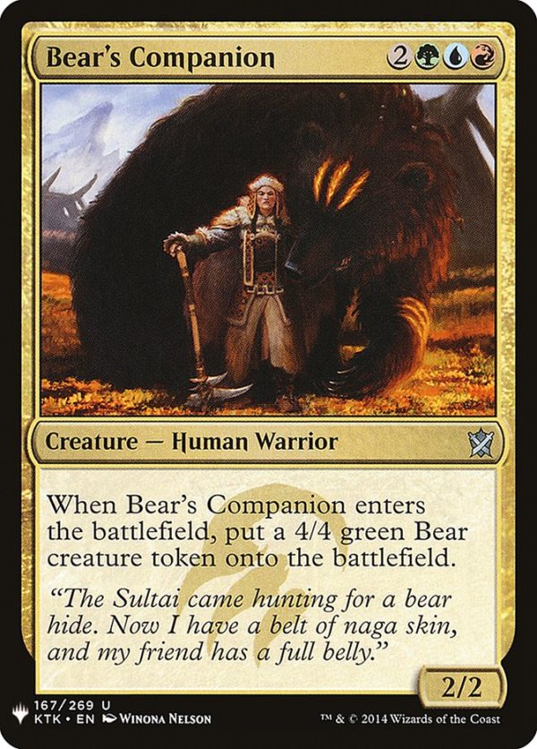 Bear s Companion [Mystery Booster] Sale