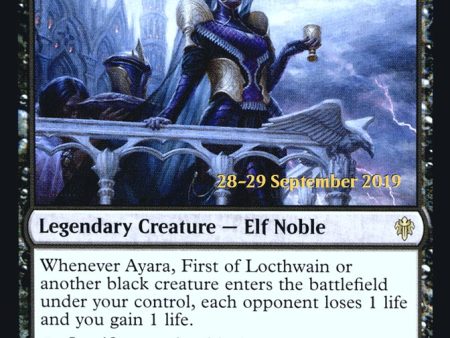 Ayara, First of Locthwain  [Throne of Eldraine Prerelease Promos] Cheap