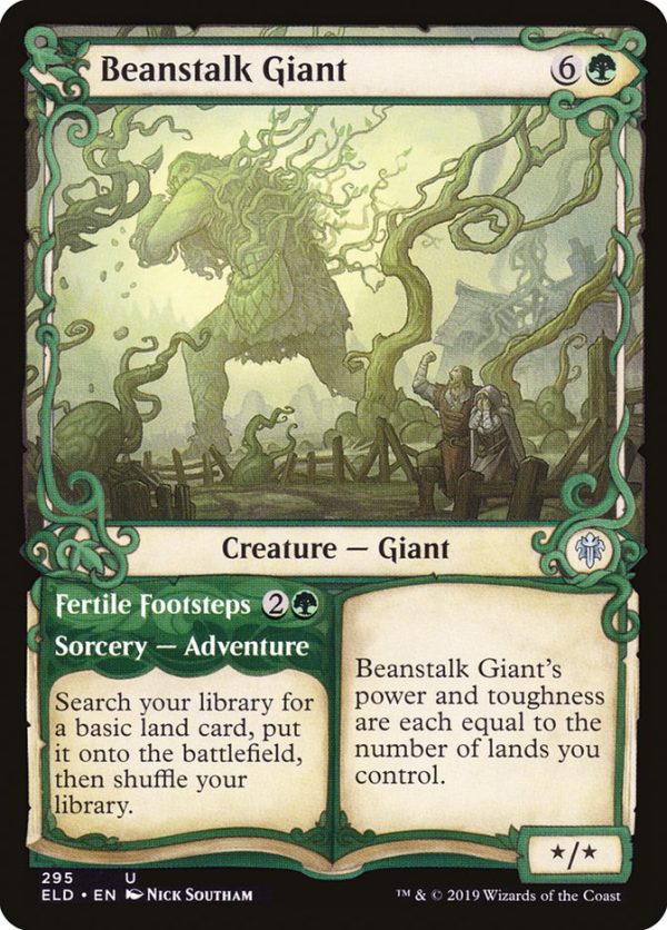 Beanstalk Giant    Fertile Footsteps (Showcase) [Throne of Eldraine] Hot on Sale