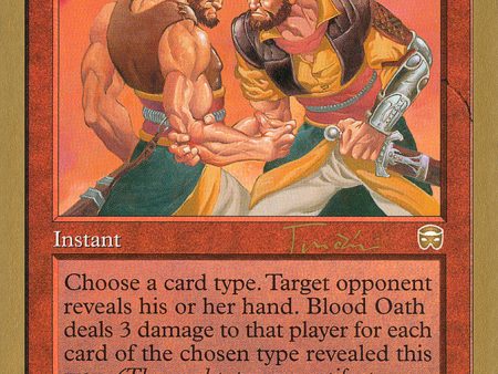 Blood Oath (Jan Tomcani) (SB) [World Championship Decks 2001] Fashion