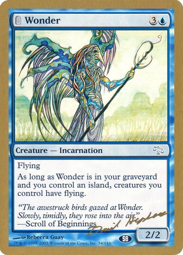 Wonder (Dave Humpherys) (SB) [World Championship Decks 2003] on Sale