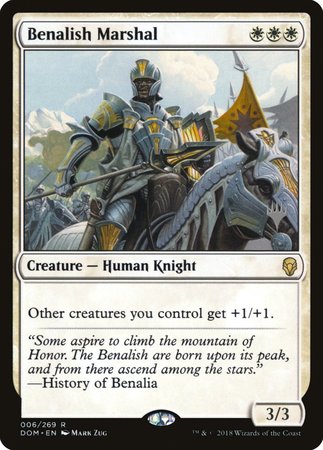 Benalish Marshal [Dominaria Promos] For Cheap